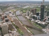 Melbourne mit dem Yarra River von oben
